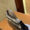 爱马仕 Mini Kelly 沥青灰 一级美洲鳄鱼皮 全手工缝制 臻品级别 金扣 19cm 2代