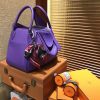 爱马仕 Lindy琳迪包 梦幻紫 德国进口togo牛皮 全手工缝制 银扣 30cm