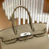 爱马仕 Birkin 30cm 斑鸠灰 Togo小牛皮 银扣 原版蜜蜡线 顶级手工缝制