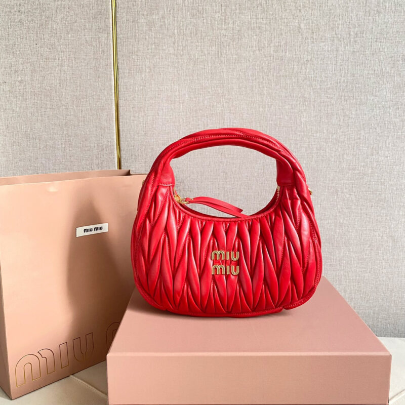 miumiu缪缪*Matelasse系列5BC125手袋红色免检版 - Image 3