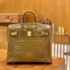 01d216deaaadc56.jpg 爱马仕 Birkin 铂金包 芥末黄 一级皮 尼罗鳄鱼皮 臻品级别 金扣 25cm