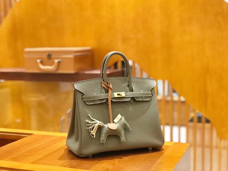 爱马仕 Birkin 25cm 大象灰 Togo 牛皮 金扣 原版蜜蜡线 顶级手缝