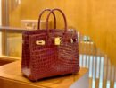 爱马仕 Birkin 30cm 板栗棕 蜜糖棕 金扣 一级皮 尼罗鳄鱼皮 臻品级别