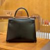042564db4b73da3.jpg 爱马仕 Kelly 25cm 经典黑 银扣 BOX猫爪纹牛皮 全手工缝制 臻品工序