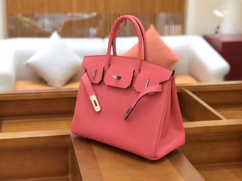 爱马仕 新增现货 birkin 铂金包 唇膏粉 德国进口小牛皮 银扣 30cm - Image 9