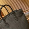 爱马仕 Birkin 30cm 松柏绿 南非进口鸵鸟皮 顶级手缝工艺 金扣