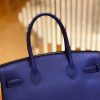 爱马仕 Birkin 30cm 琉璃蓝 Togo小牛皮 金扣 原版蜜蜡线 顶级手工缝制