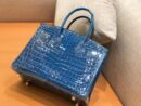 爱马仕 新增现货 birkin 铂金包 电光蓝 一级鳄鱼皮 金扣 30cm