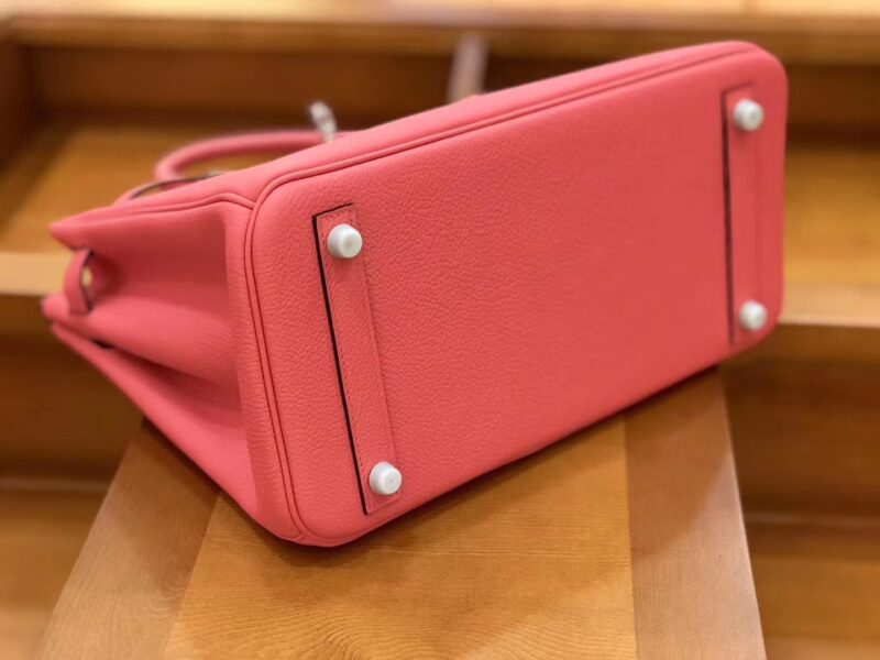 爱马仕 新增现货 birkin 铂金包 唇膏粉 德国进口小牛皮 银扣 30cm - Image 2