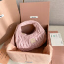 miumiu缪缪*5BP078Mini单肩包粉色免检版