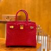 爱马仕 Birkin 30 极致粉 金扣 湾鳄 一级皮 全手工缝制