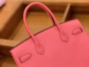 爱马仕 新增现货 birkin 铂金包 唇膏粉 德国进口小牛皮 银扣 30cm