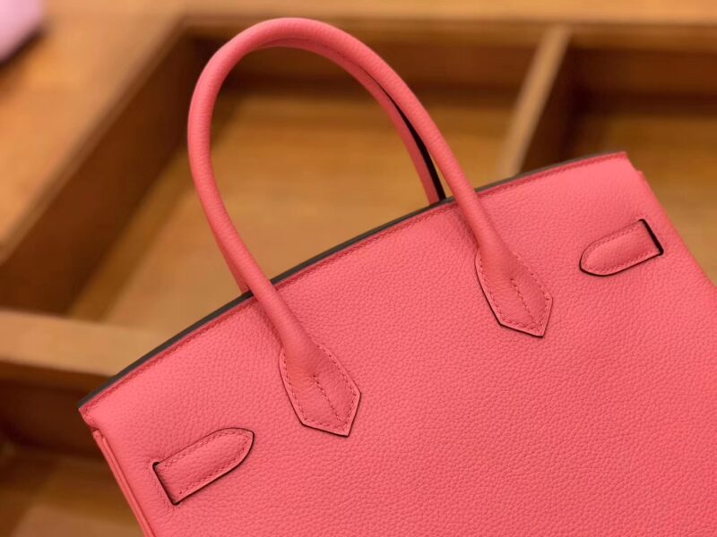爱马仕 新增现货 birkin 铂金包 唇膏粉 德国进口小牛皮 银扣 30cm - Image 5