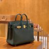 0749fd9ec5ac0fc.jpg 爱马仕 Birkin 铂金包 松林绿 Touch 牛皮拼鳄鱼皮 金扣 25cm