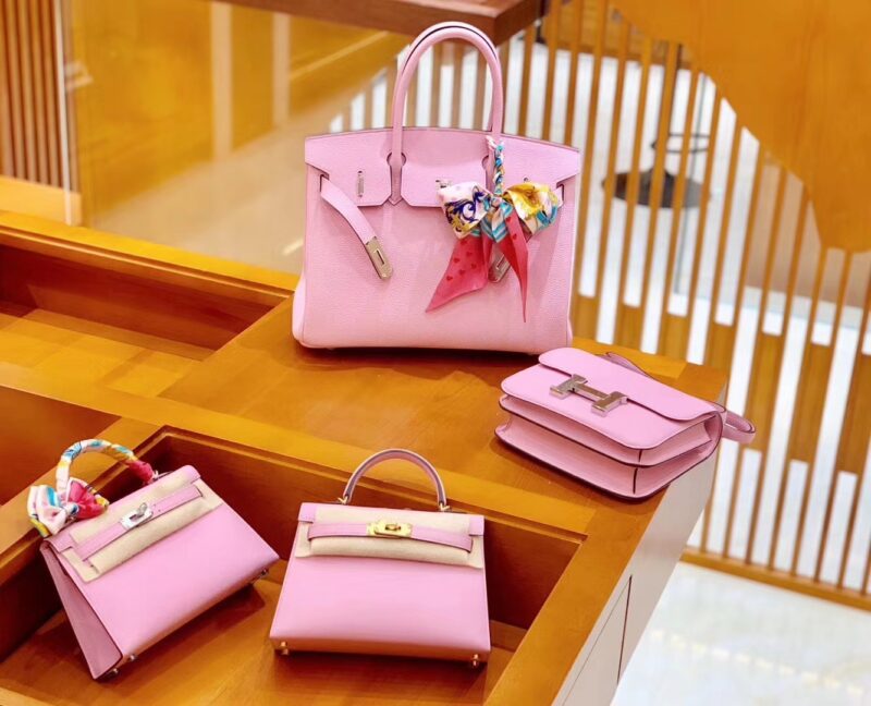 爱马仕 Birkin 30cm 锦葵紫 Togo小牛皮 银扣 原版蜜蜡线 顶级手工缝制 - Image 6