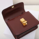 Celine*ClassicBox系列192523酒红色免检版