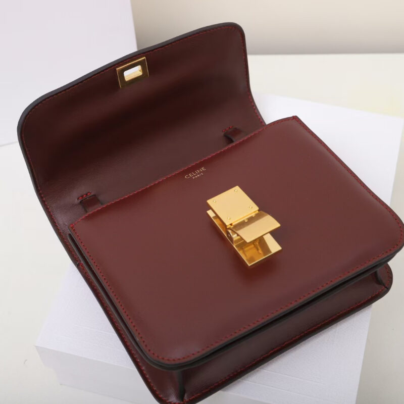 Celine*ClassicBox系列192523酒红色免检版 - Image 6