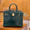 07f67d8f91e4601.jpg 爱马仕 Birkin 铂金包 松柏绿 一级皮 尼罗鳄鱼皮 臻品级别 金扣 30cm