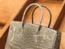 爱马仕 新增现货 birkin 铂金包 斑鸠灰 一级鳄鱼皮 30cm