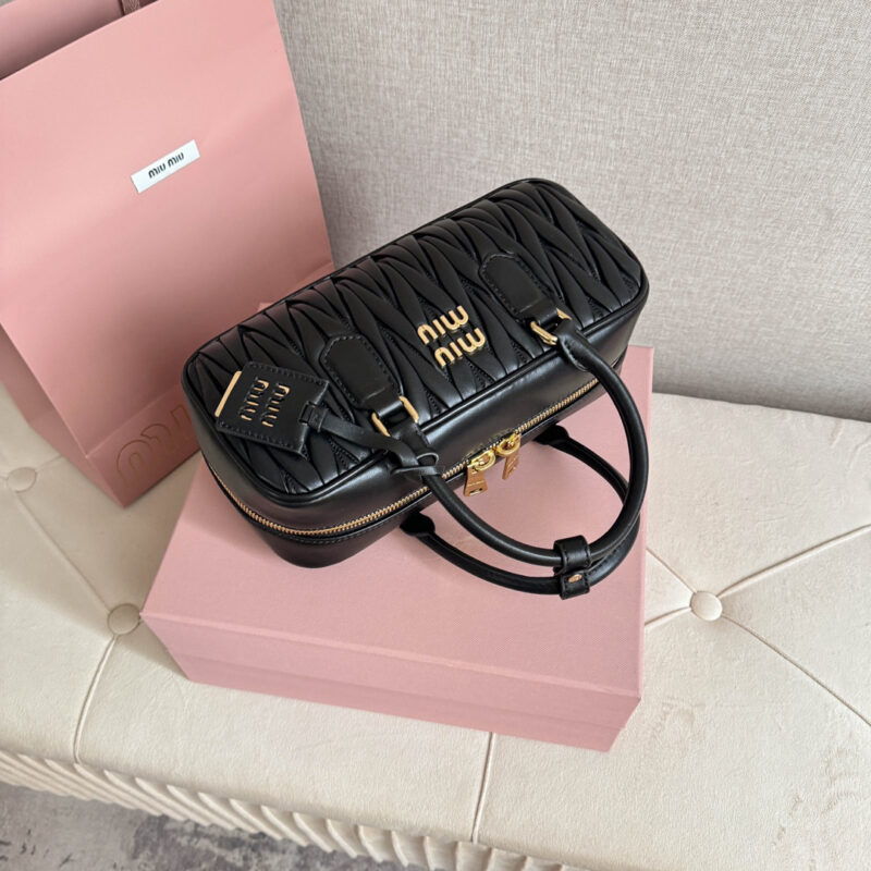 miumiu缪缪*5BB148保龄球包袋黑色免检版 - Image 5