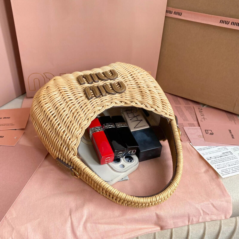 miumiu缪缪*5BC125竹编包菜篮子免检版 - Image 9