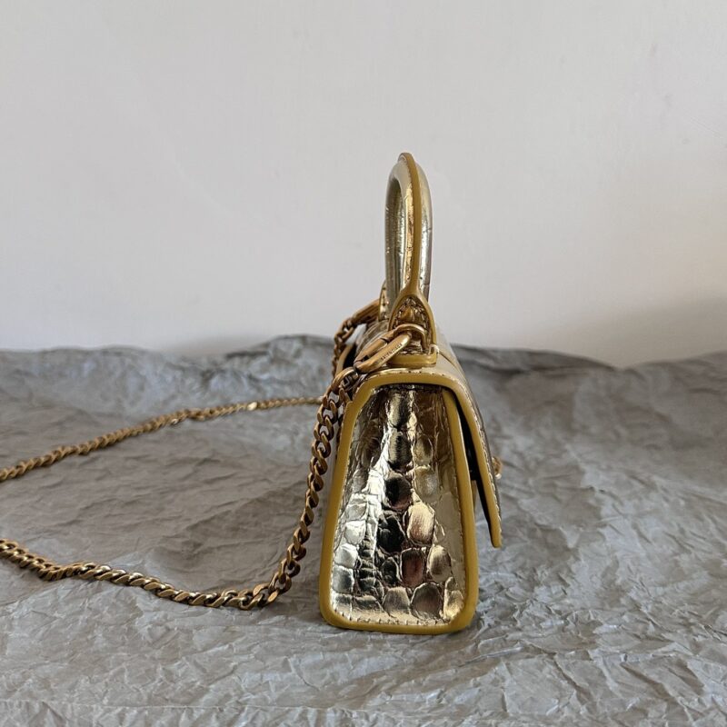 Balenciaga*Nano系列迷你沙漏包金色 - Image 3