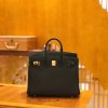 爱马仕 Birkin 25cm swift 牛皮 经典黑 金扣 全手工缝制