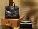 爱马仕 Birkin 25cm 2代19cm 黑色 美洲 尼罗 鳄鱼皮