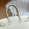 爱马仕 Birkin 30cm 奶昔白 Togo小牛皮 银扣 原版蜜蜡线 顶级手工缝制