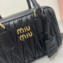 miumiu缪缪TooPretty系列5BB123保龄球手袋黑色
