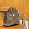 爱马仕 Birkin 30cm 斑鸠灰 灰扣 一级皮 尼罗鳄鱼皮 臻品级别