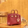 0b91f24defea445.jpg 爱马仕 Birkin 25cm 石榴红 Togo小牛皮 金扣 全手工缝制