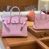爱马仕 新增现货 birkin 铂金包 锦葵紫 德国进口小牛皮 银扣 30cm
