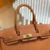 爱马仕 Birkin 30cm 金棕 Togo小牛皮 金扣 原版蜜蜡线 顶级手缝