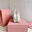 miumiu缪缪*5BB148保龄球包袋白色免检版