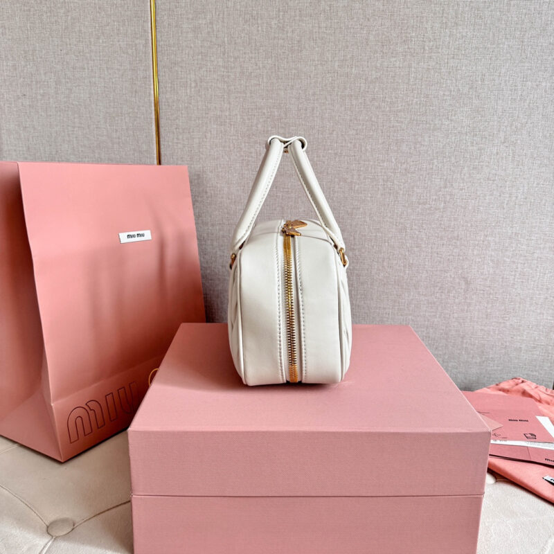 miumiu缪缪*5BB148保龄球包袋白色免检版 - Image 6