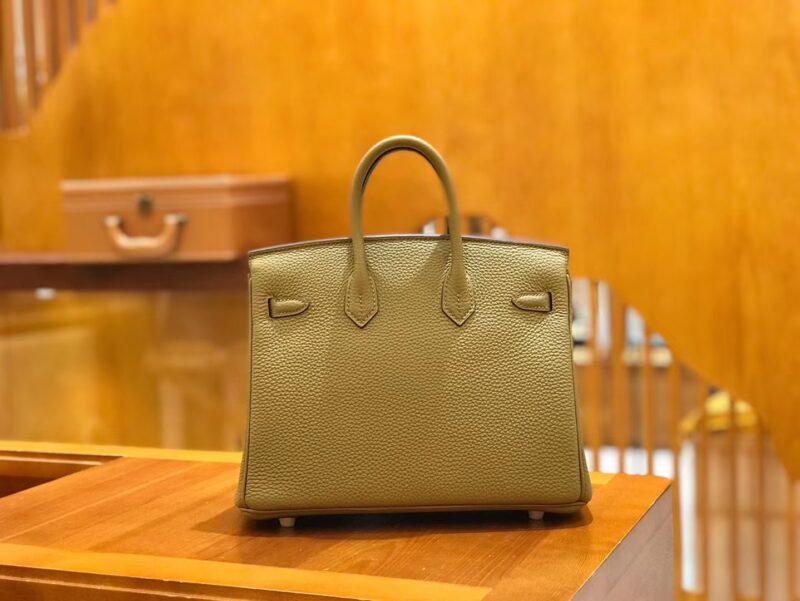 爱马仕 Birkin 25cm 大地色 Togo小牛皮 金扣 原版蜜蜡线 顶级手工缝制 - Image 3