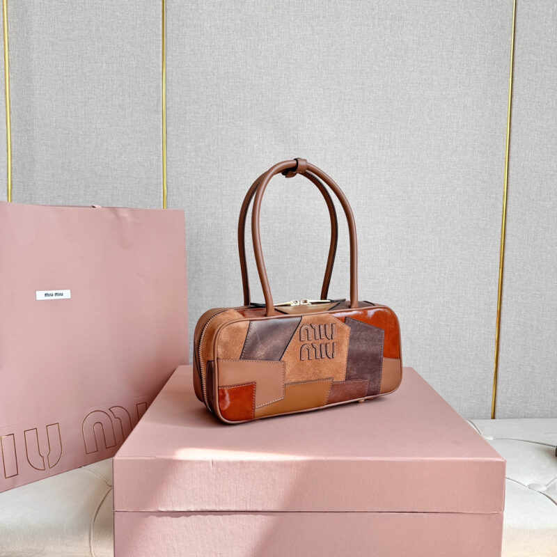 miumiu缪缪*Arcedir系列5BB148几何图案保龄球包免检吧 - Image 6