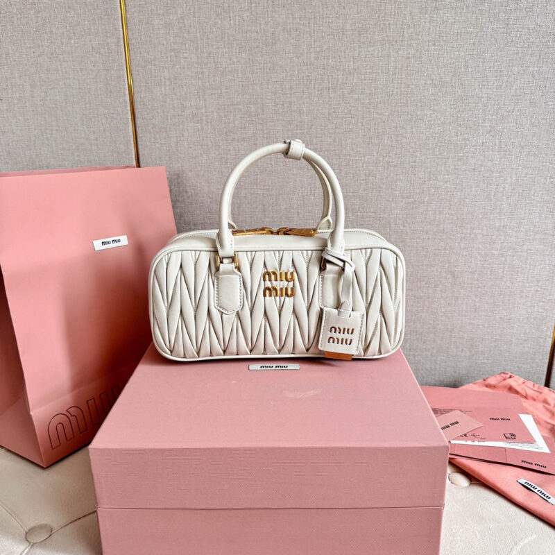 miumiu缪缪*5BB148保龄球包袋白色免检版 - Image 7