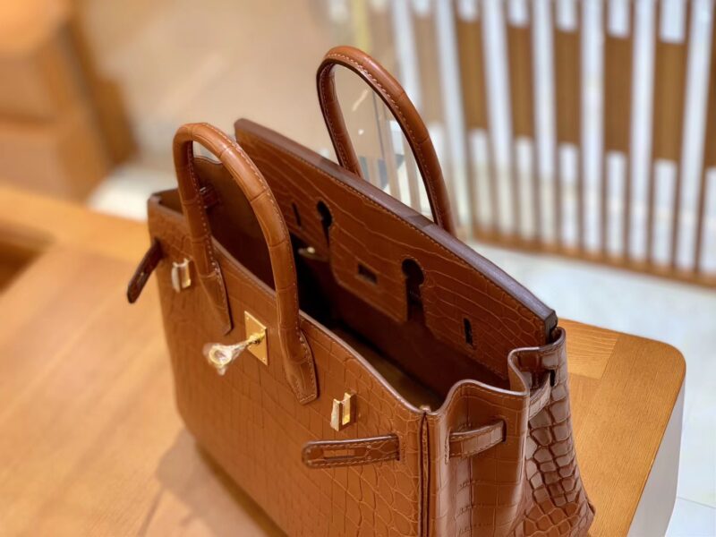 爱马仕 Birkin 25cm 蜜糖棕 金扣 尼罗 雾面 鳄鱼皮 全手工 - Image 2