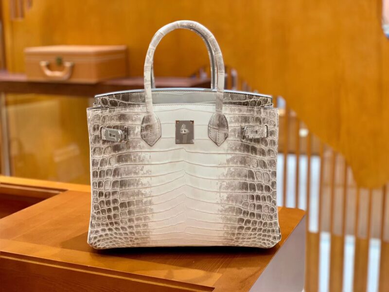 爱马仕 Birkin 铂金包 喜马拉雅 浅色 特级品质 一级皮 尼罗鳄鱼皮 银扣 25cm