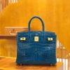 0ef9b1d9697c457.jpg 爱马仕 Birkin 30cm 伊兹密尔蓝 一级尼罗鳄 金扣 原版蜜蜡线 顶级手缝