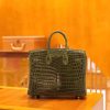 爱马仕 Birkin 25cm 橄榄绿 尼罗鳄鱼皮 金扣 原版蜜蜡线 顶级手缝 现货