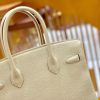爱马仕 Birkin 30cm 奶昔白 银扣 德国进口togo 牛皮 全手工缝制