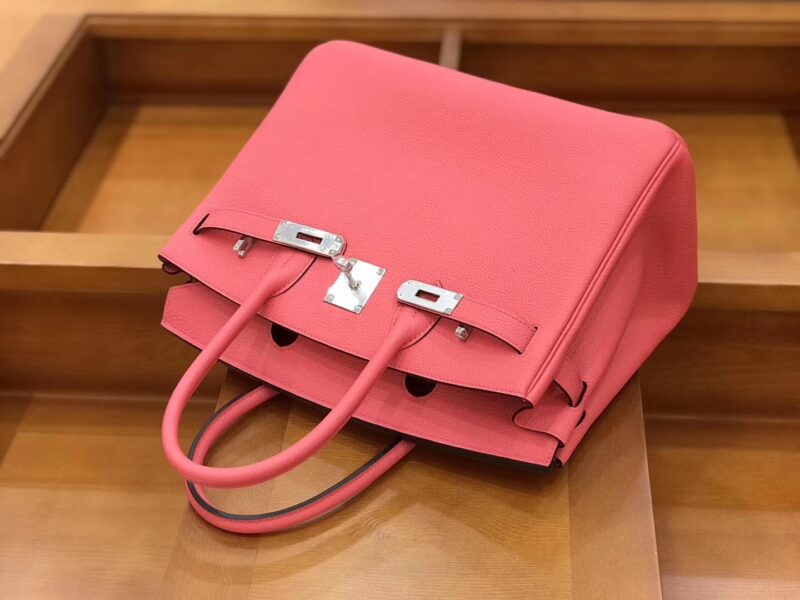 爱马仕 新增现货 birkin 铂金包 唇膏粉 德国进口小牛皮 银扣 30cm - Image 3