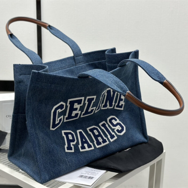 Celine*Tote系列196762牛仔蓝免检版 - Image 7