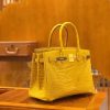 爱马仕 Birkin 30cm 琥珀黄 一级野生湾鳄 金扣 原版蜜蜡线 顶级手缝