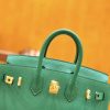 10a0e0cfabfde9e.jpg 爱马仕 Birkin 25cm 丝绒绿 金扣 全手工缝制