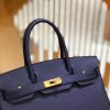 爱马仕 Birkin 30cm 鸢尾蓝 Togo小牛皮 金扣 原版蜜蜡线 顶级手工缝制