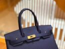 爱马仕 Birkin 30cm 鸢尾蓝 Togo小牛皮 金扣 原版蜜蜡线 顶级手工缝制